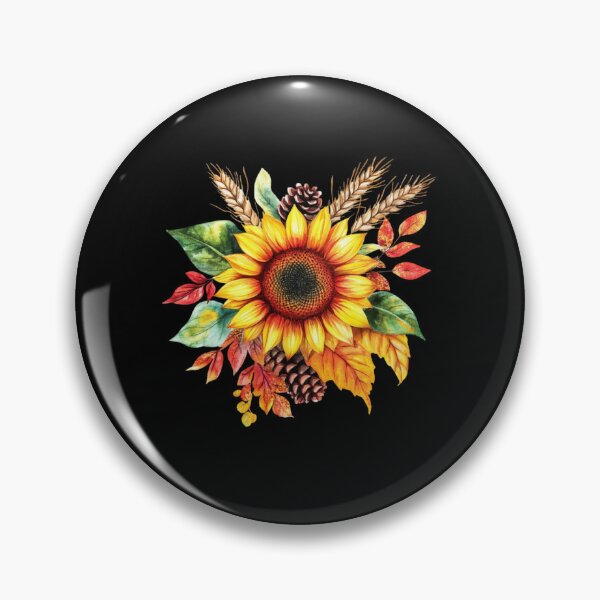 Item preview, Girasoles vibrantes y hojas de otoño designed and sold by briaddy.