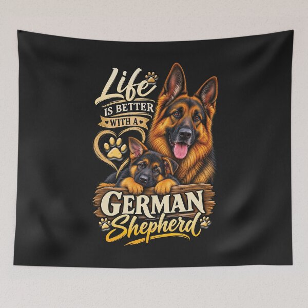 Item preview, Life Is Better With a German Shepherd Puppy designed and sold by SHHCreations.
