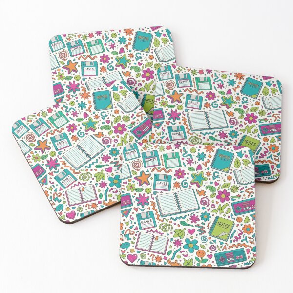 Item preview, 90s Retro Gaming and School Doodle Seamless Pattern designed and sold by QCena.