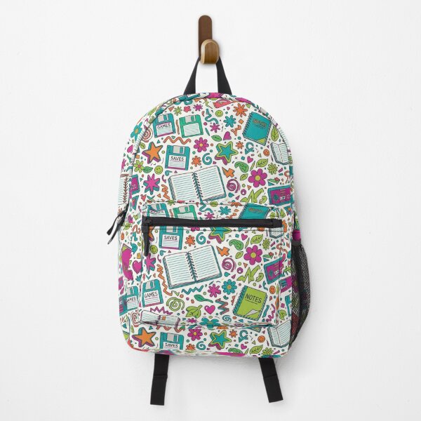Item preview, 90s Retro Gaming and School Doodle Seamless Pattern designed and sold by QCena.