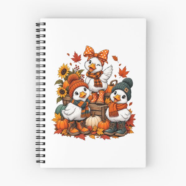 Item preview, Autumn Duck Friends – Cute Fall Ducks in Cozy Sweaters designed and sold by afr-saad.