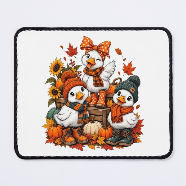Item preview, Autumn Duck Friends – Cute Fall Ducks in Cozy Sweaters designed and sold by afr-saad.