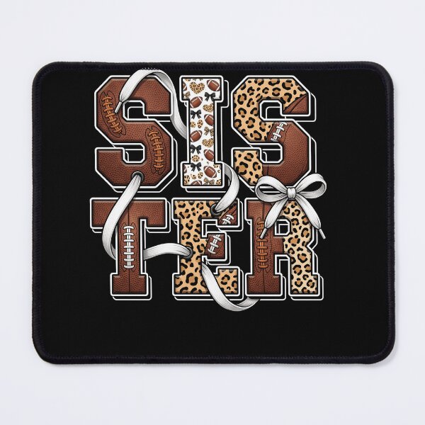 Item preview, Leopard Football Bow Sister Sporty Glam Game Day Design designed and sold by ArcaneArtistry.