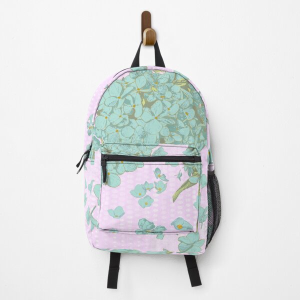 Item preview, Pattern - Hand-drawn Teal on Bubblegum Hydrangea designed and sold by Eejee-SK.
