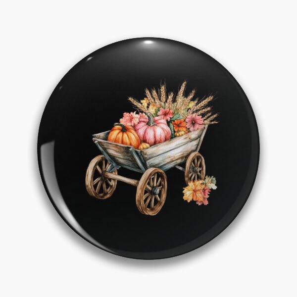 Item preview, Autumn Harvest in Wooden Cart designed and sold by briaddy.