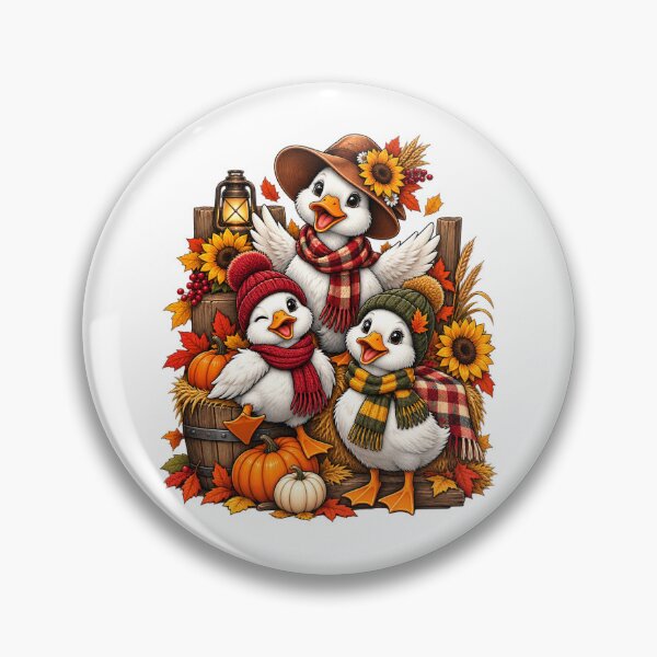 Item preview, Cute Autumn Ducks – Cozy Fall Friends designed and sold by afr-saad.