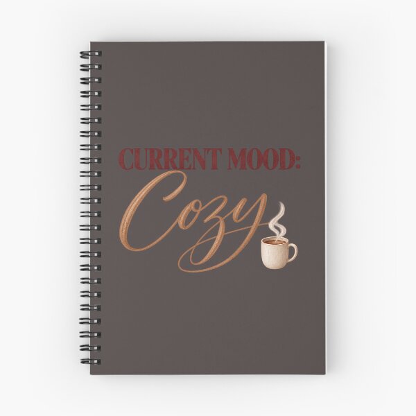 Item preview, Current Mood Cozy Coffee Quote designed and sold by Sugar & Steam Studio.