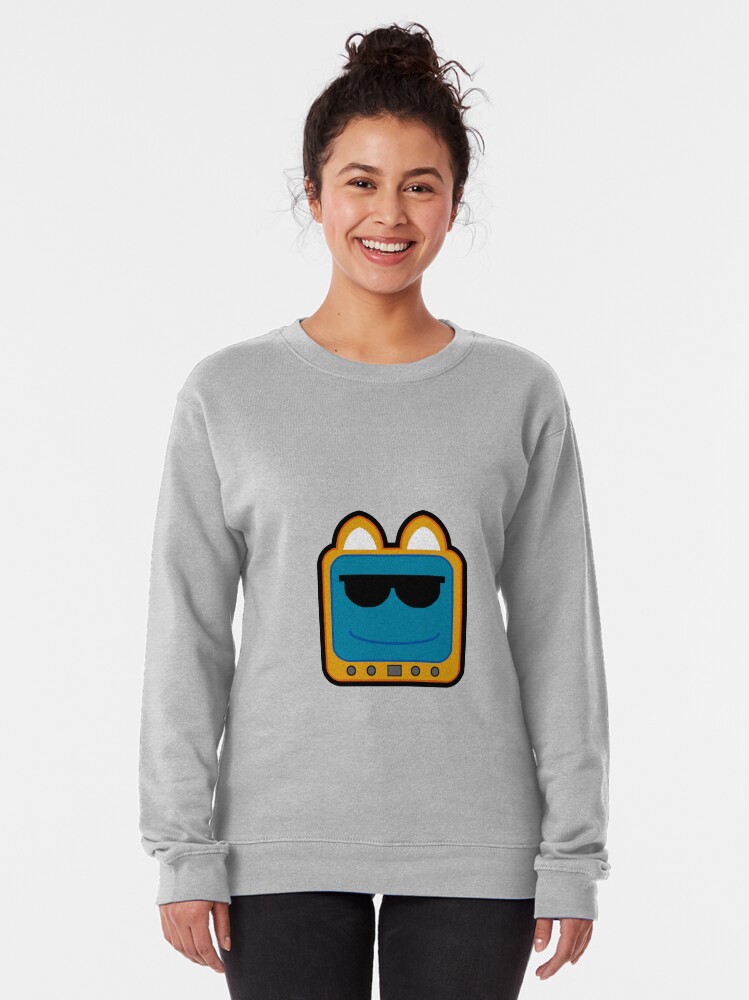 Alternate view of Television Kitty Cool Glasses 1 Pullover Sweatshirt