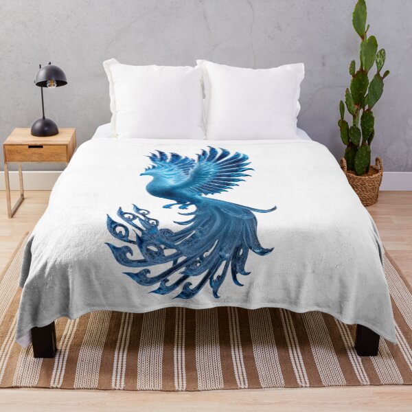 Item preview, Majestic Glowing Blue Ice Phoenix designed and sold by LC&LCPlatform.