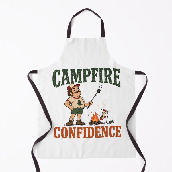 Item preview, Campfire Confidence Adult Camping t-shirt designed and sold by TWYtees.