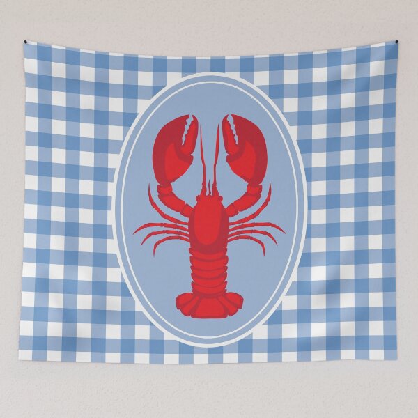 Item preview, Gingham Maine Lobster designed and sold by Kenedi   McDonald.