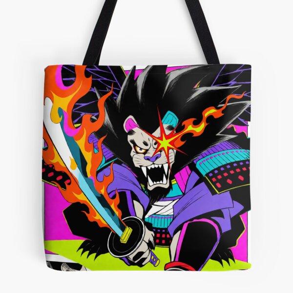 Item preview, Winged Samurai Lion with a Flaming Blade (V4) designed and sold by SabaMirzique.