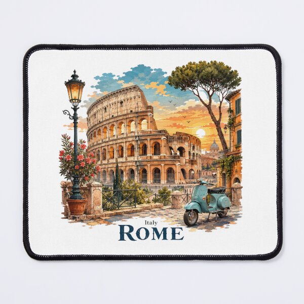 Item preview, Rome Colosseum Vintage Travel Design designed and sold by Inkworksbyshery.