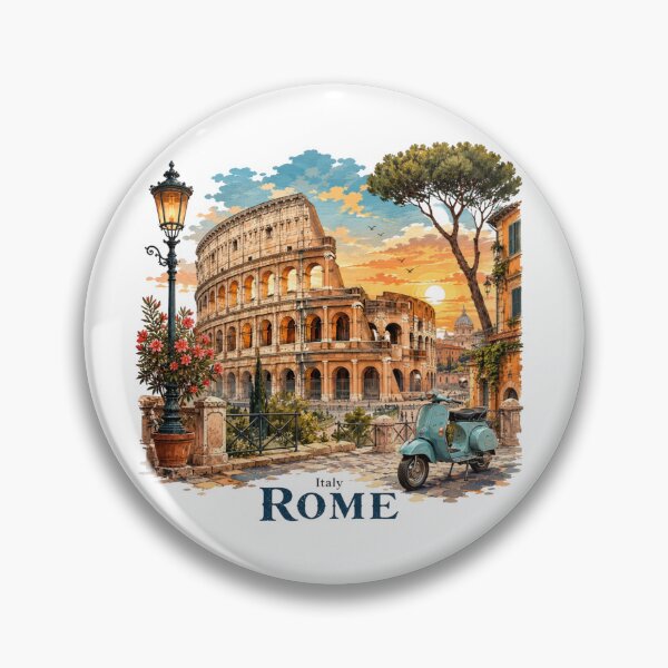 Item preview, Rome Colosseum Vintage Travel Design designed and sold by Inkworksbyshery.