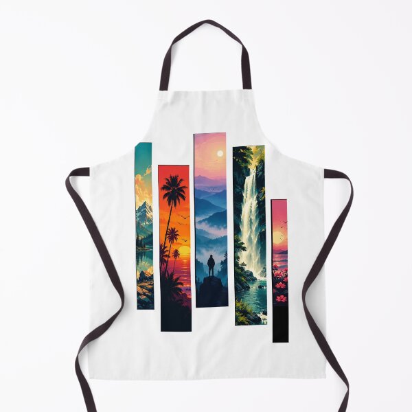 Item preview, Colorful Nature Stripes – Abstract Botanical Landscape Design designed and sold by TheAllInStore.