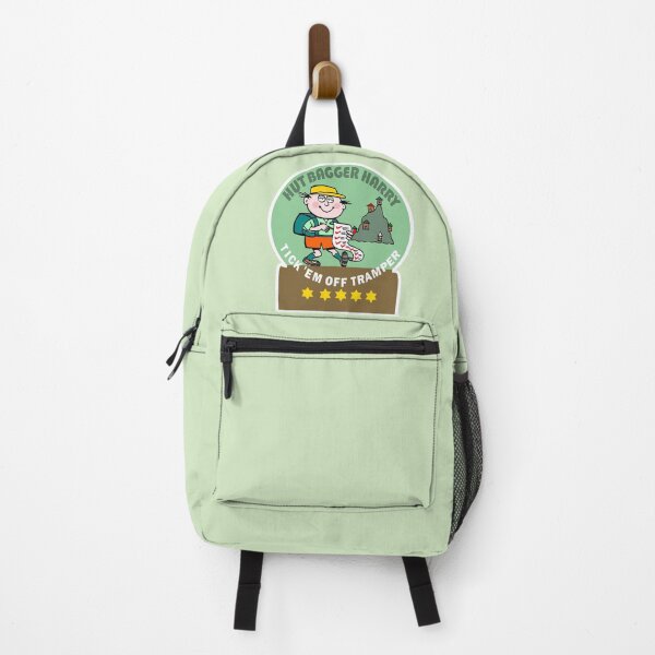 Item preview, Hut Bagger Harry Tick Em Off Tramper Cartoon  designed and sold by Al Benge - NZ & Australian Art.