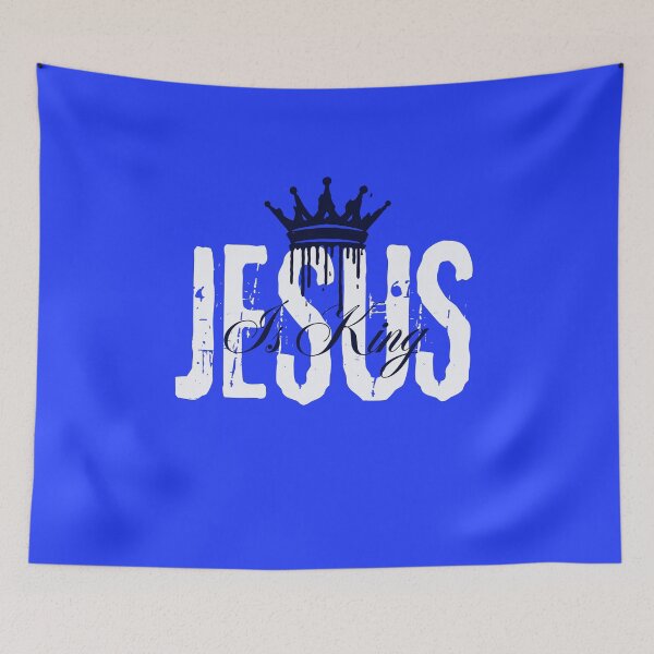 Item preview, Jesus Is King - Catholic Orthodox  - Christmas Gifts For Dad - Blue designed and sold by Doiemacreations.