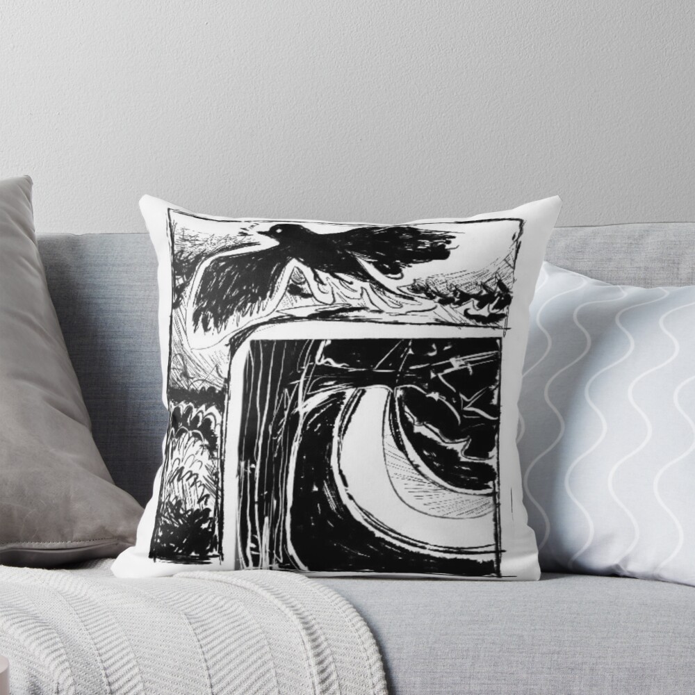 Item preview, Throw Pillow designed and sold by wolfhow.