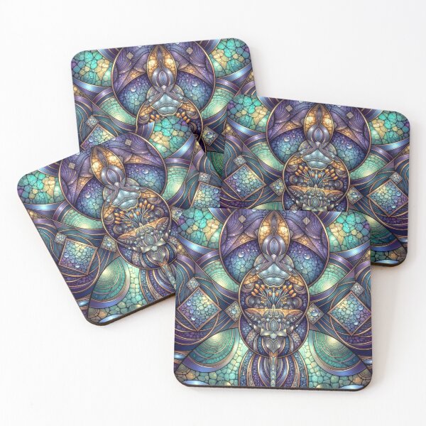 Item preview, Mystical Violet Mosaic Sacred Geometry designed and sold by Frackxion.