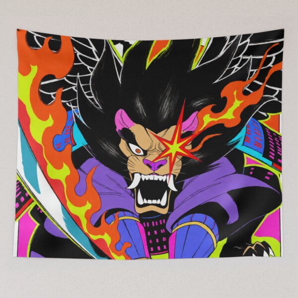 Item preview, Winged Samurai Lion with a Flaming Blade (V5) designed and sold by SabaMirzique.