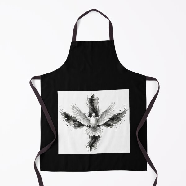 Item preview, Holy Spirit, Dove and Christian Cross Watercolor on White Background designed and sold by MantoSagrado.