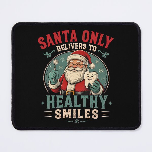 Item preview, Santa only delivers to healthy smiles designed and sold by Konvero.
