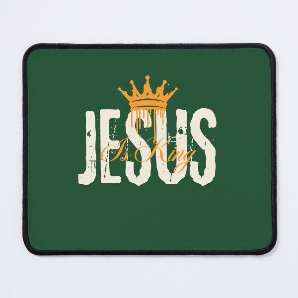 Item preview, Jesus Is King Christianity Bible Verse Quote  - Christmas Gifts - Dark Green designed and sold by Doiemacreations.