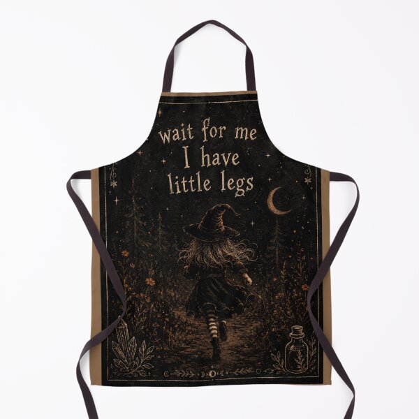 Item preview, Wait for Me I Have Little Legs – Funny Witchy Gothic Art designed and sold by GraveyardGlam.