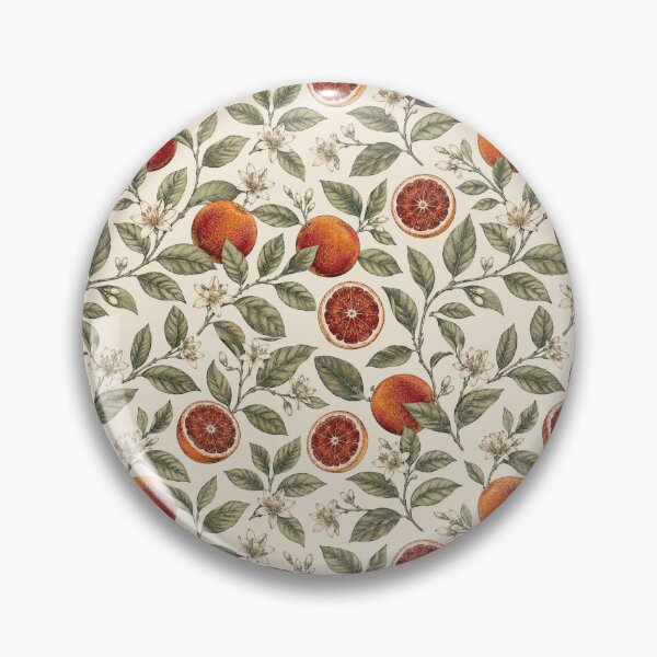 Item preview, Blood Orange Botanical Seamless Pattern designed and sold by QCena.