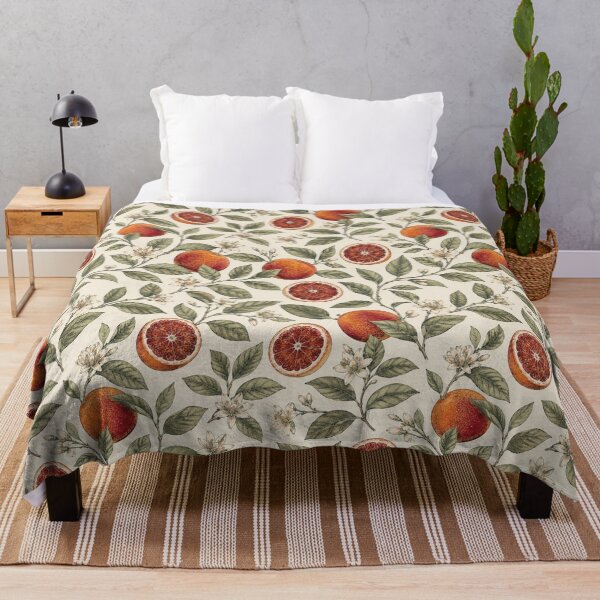 Item preview, Blood Orange Botanical Seamless Pattern designed and sold by QCena.