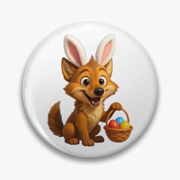 Item preview, Easter Coyote designed and sold by Sillytoe.