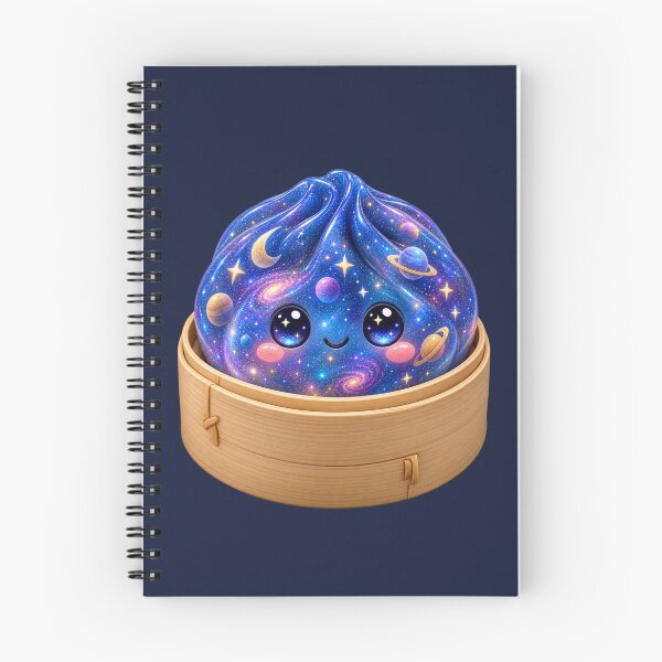 Item preview, Cute Galaxy Dumpling Bao Bun in Bamboo Steamer | Kawaii Cosmic Asian Food  designed and sold by Moons Studio.