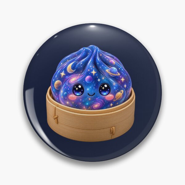 Item preview, Cute Galaxy Dumpling Bao Bun in Bamboo Steamer | Kawaii Cosmic Asian Food  designed and sold by Moons Studio.