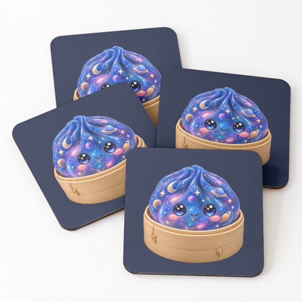 Item preview, Cute Galaxy Dumpling Bao Bun in Bamboo Steamer | Kawaii Cosmic Asian Food  designed and sold by Moons Studio.