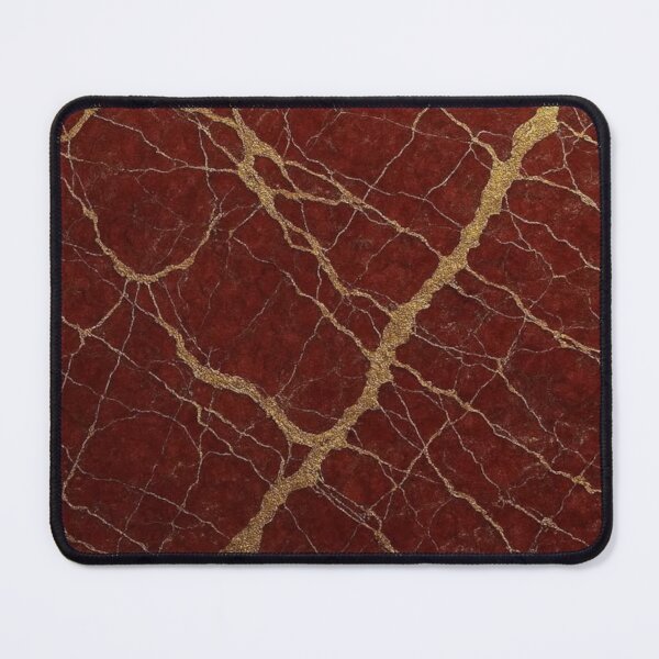 Item preview, Abstract Red and Gold Marble Design designed and sold by ZedColors.