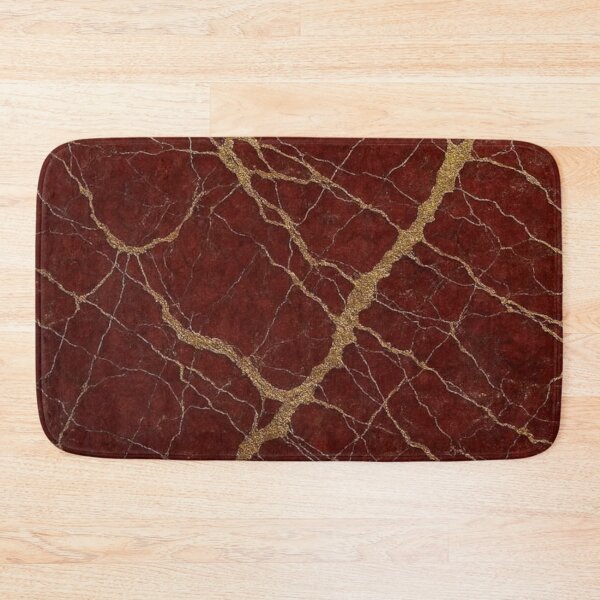 Item preview, Abstract Red and Gold Marble Design designed and sold by ZedColors.