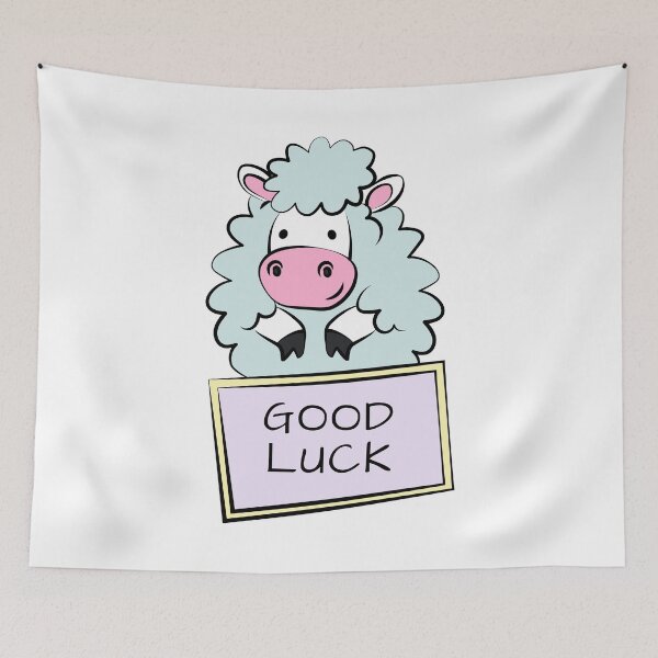 Item preview, Cute Cartoon Sheep Good Luck Gift designed and sold by Ekaterina  Biserova.