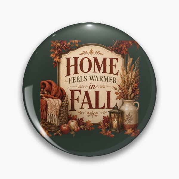 Item preview, Home Feels Warmer in Fall – Cozy Autumn Home Decor Design designed and sold by astersgraphics.