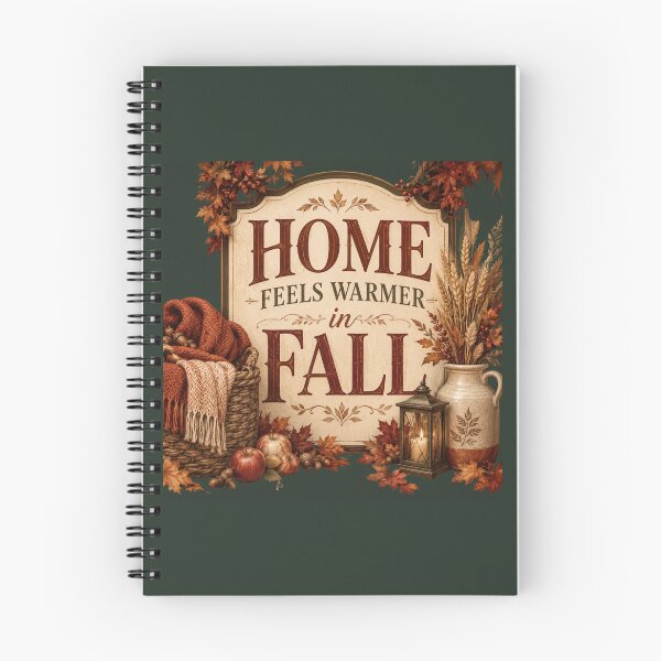 Item preview, Home Feels Warmer in Fall – Cozy Autumn Home Decor Design designed and sold by astersgraphics.
