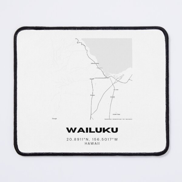 Item preview, Wailuku Maui Minimalist City Map designed and sold by RM-Journey.