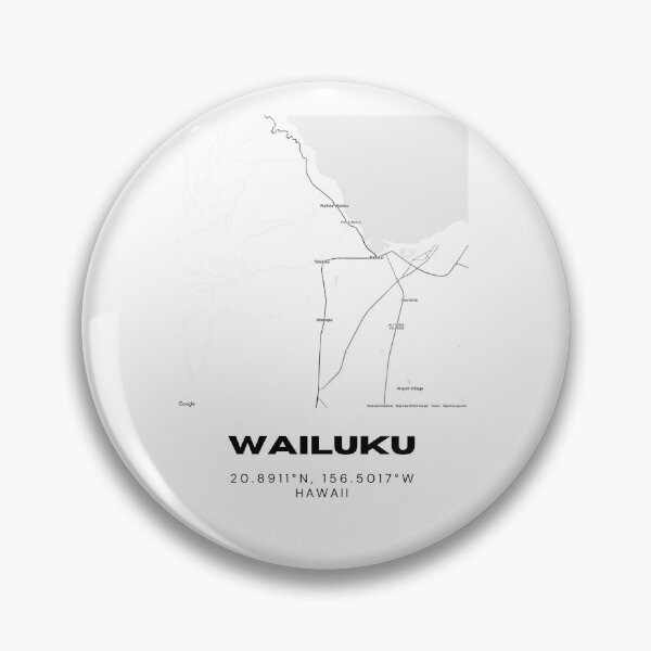 Item preview, Wailuku Maui Minimalist City Map designed and sold by RM-Journey.