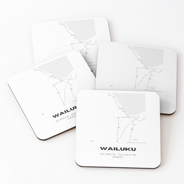 Item preview, Wailuku Maui Minimalist City Map designed and sold by RM-Journey.