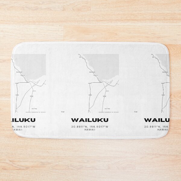 Item preview, Wailuku Maui Minimalist City Map designed and sold by RM-Journey.