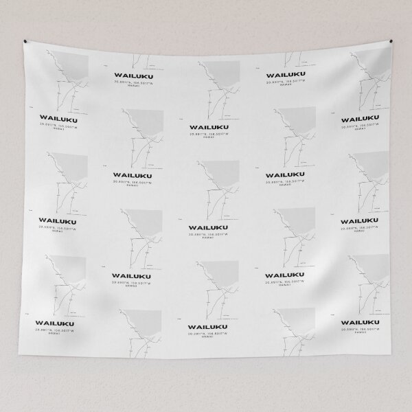 Item preview, Wailuku Maui Minimalist City Map designed and sold by RM-Journey.