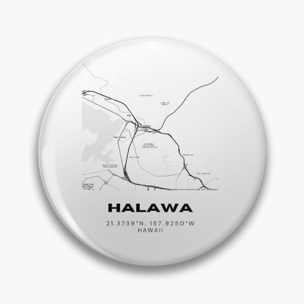Item preview, Halawa Hawaii Minimalist Map designed and sold by RM-Journey.