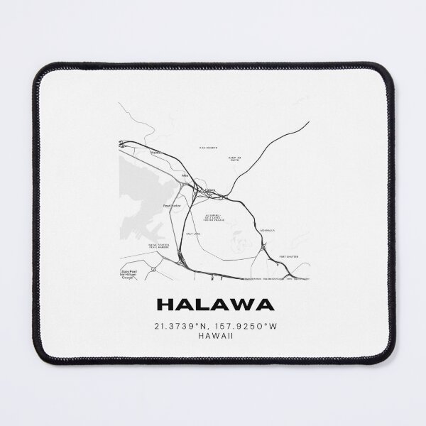 Item preview, Halawa Hawaii Minimalist Map designed and sold by RM-Journey.