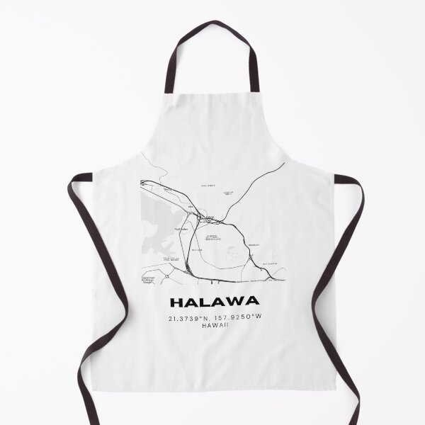 Item preview, Halawa Hawaii Minimalist Map designed and sold by RM-Journey.