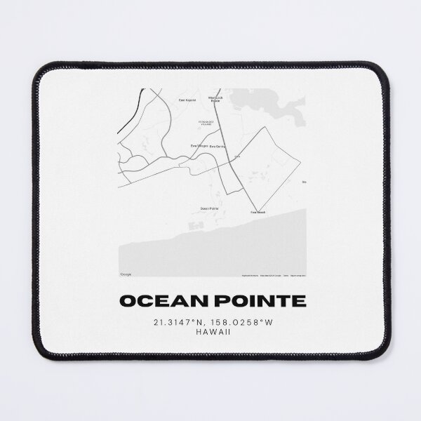 Item preview, Ocean Pointe Hawaii Minimalist Map designed and sold by RM-Journey.
