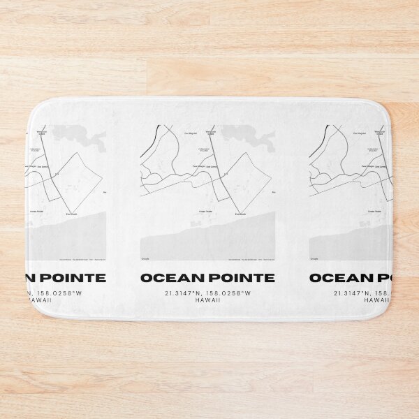 Item preview, Ocean Pointe Hawaii Minimalist Map designed and sold by RM-Journey.