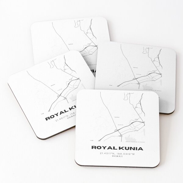 Item preview, Royal Kunia Hawaii Minimalist Map designed and sold by RM-Journey.